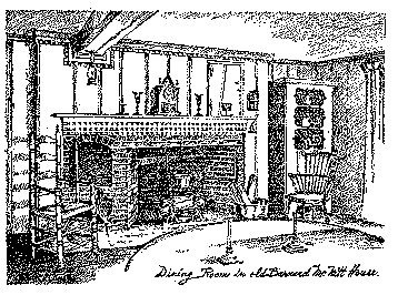 Dining room in the old Barnard McNitt house